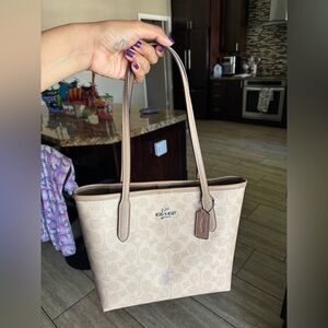 Coach Tan Tote Bag
